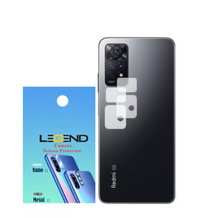 محافظ لنز دوربین نانوگلس مدل لجند مناسب موبایل شیائومی Note 11 Pro بسته 2 عددی