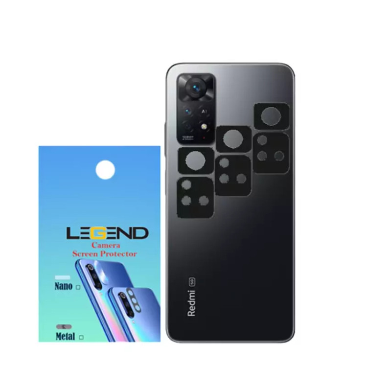 محافظ لنز دوربین قابدار مدل لجند مناسب موبایل شیائومی Note 11 Pro بسته 3 عددی