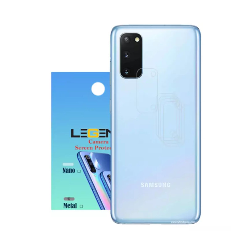 محافظ لنز دوربین لجند مدل نانو گلس مناسب موبایل سامسونگ Galaxy S20 بسته 5 عددی