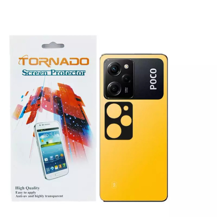 محافظ لنز دوربین تورنادو مدل قابدار مناسب موبایل شیائومی Poco X5 Pro بسته 40 عددی