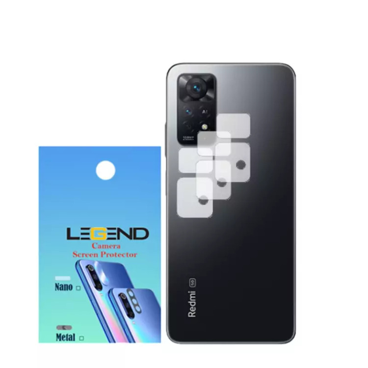 محافظ لنز دوربین نانوگلس مدل لجند مناسب موبایل شیائومی Note 11 Pro بسته 3 عددی