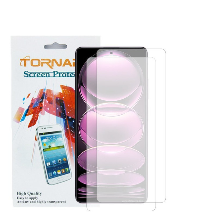 گلس محافظ صفحه نمایش تورنادو مدل نانو گلس مناسب برای موبایل شیائومی Note 12 Pro 5G بسته 2 عددی
