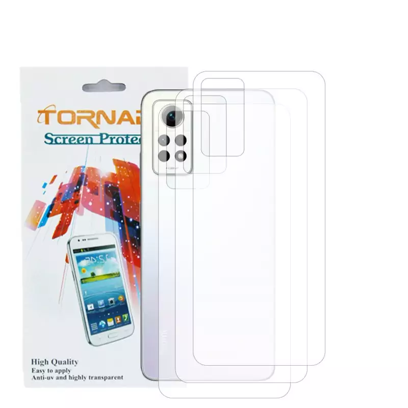 برچسب پوششی پشت گوشی مدل تورنادو مناسب برای موبایل Note 12 Pro 4G بسته 3 عددی