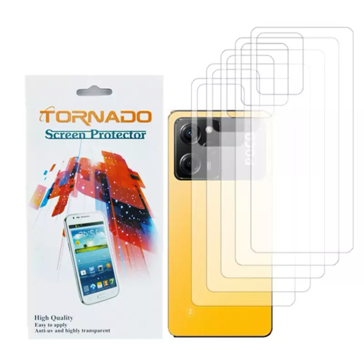 محافظ پشت گوشی تورنادو مدل نانو گلس مناسب برای موبایل شیائومی Poco X5 Pro بسته 5 عددی
