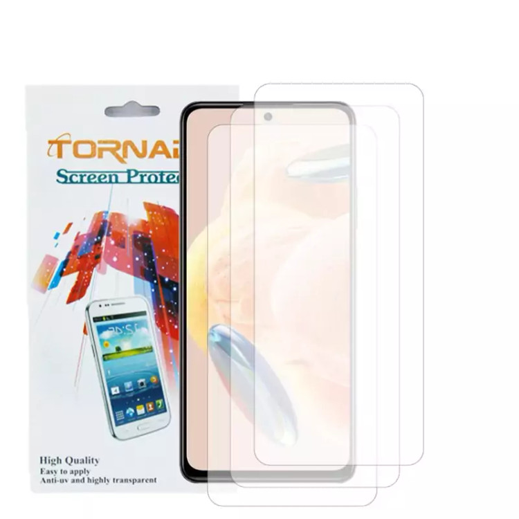 گلس محافظ صفحه نمایش تورنادو مدل نانو گلس مناسب برای موبایل Note 12 Pro 4G بسته 3 عددی