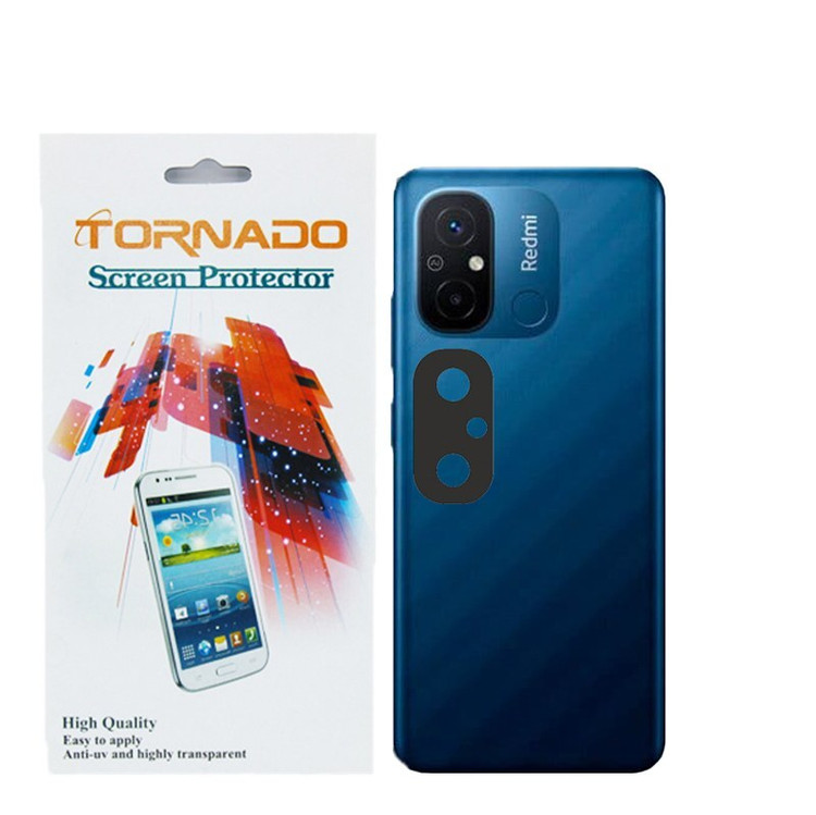 محافظ لنز دوربین تورنادو مدل قابدار مناسب برای موبایل شیائومی Redmi 12C بسته 40 عددی