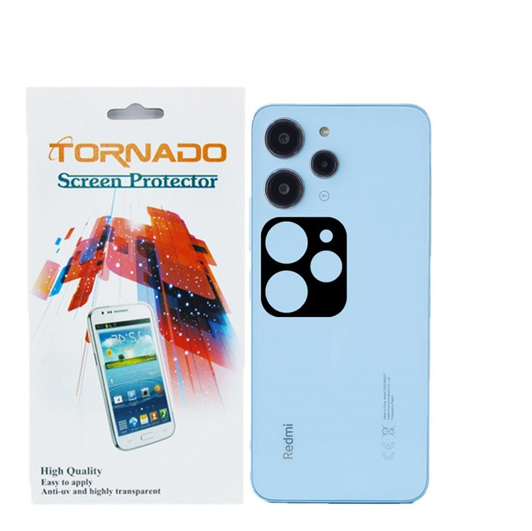 محافظ لنز دوربین تورنادو مدل قابدار مناسب برای موبایل شیائومی Redmi 12 بسته 40 عددی