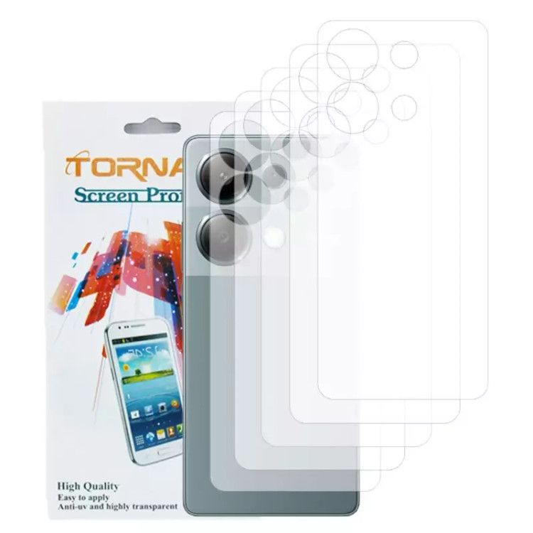 محافظ پشت گوشی تورنادو مدل نانو گلس مناسب برای موبایل شیائومی Redmi Note 13 Pro بسته 5 عددی