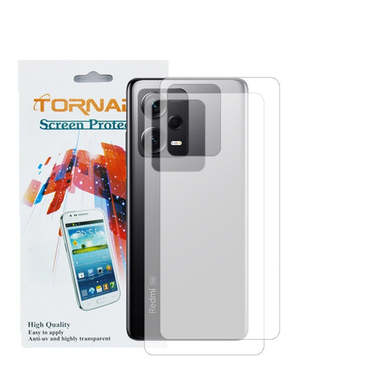 برچسب پوششی پشت گوشی مدل تورنادو مناسب برای موبایل Note 12 Pro 5G بسته 2 عددی
