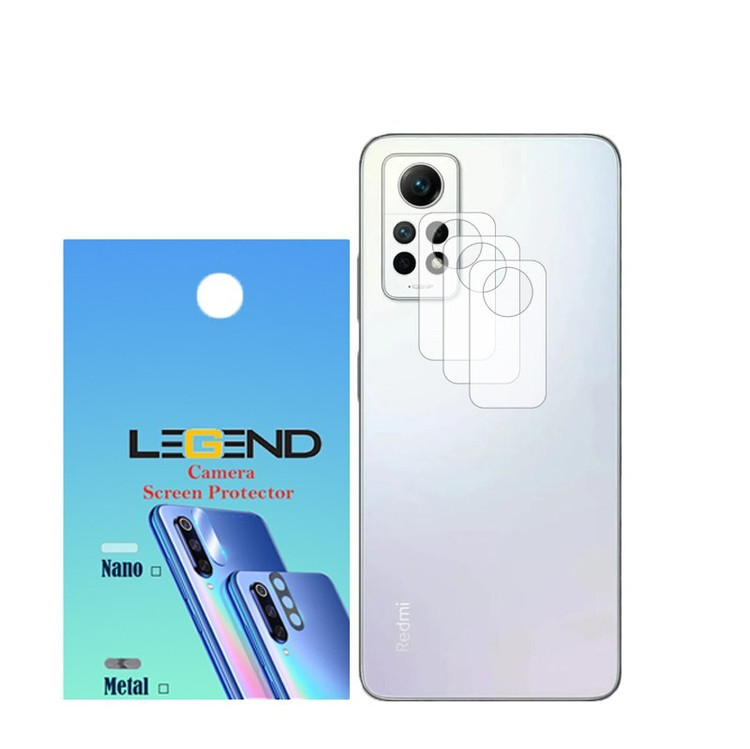 محافظ لنز دوربین لجند مدل نانو گلس مناسب برای موبایل Note 12 Pro 4G بسته 3 عددی