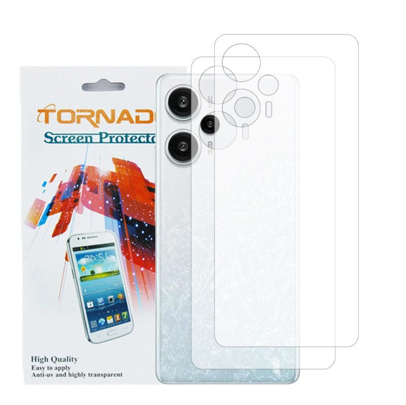 برچسب پوششی گوشی تورنادو مناسب پشت موبایل شیائومی Poco F5 بسته 2 عددی