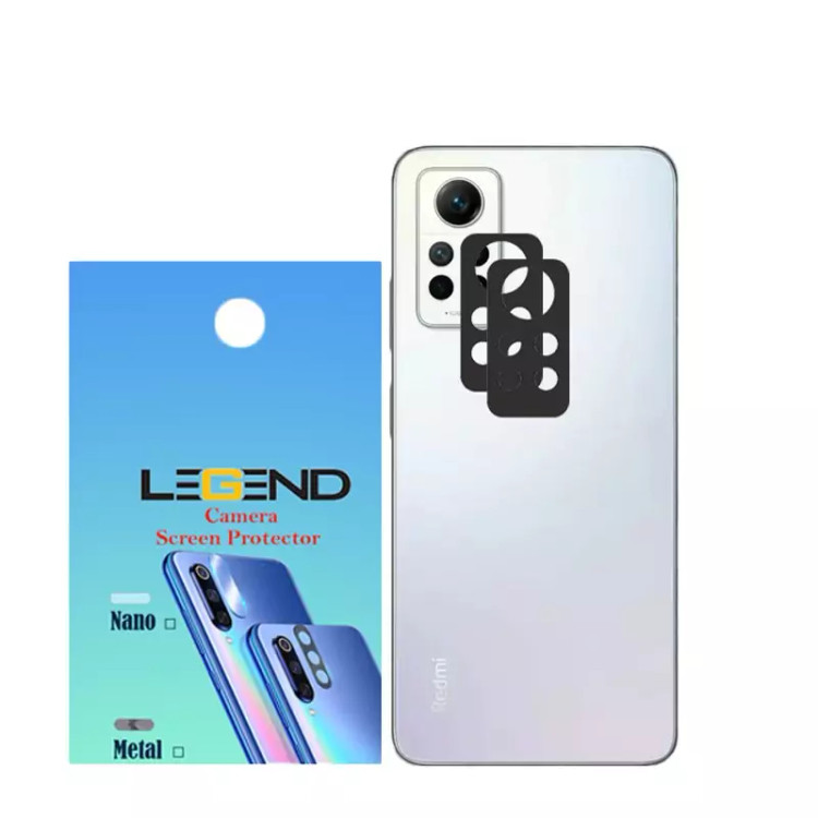 محافظ لنز دوربین لجند مدل قابدار مناسب برای موبایل Note 12 Pro 4G بسته 2 عددی