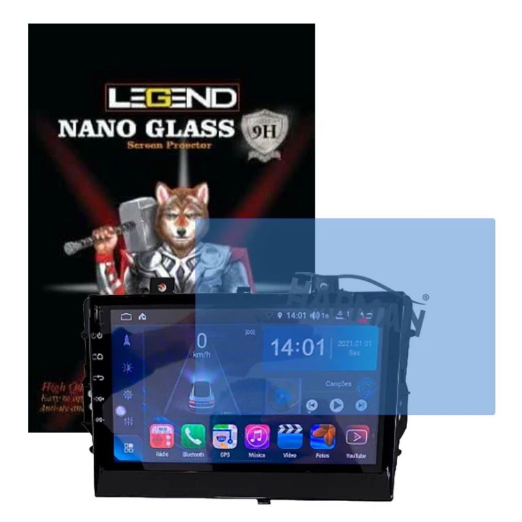 گلس محافظ صفحه نمایش لجند مدل نانو گلسA مناسب برای مانیتور خودرو X22 Pro