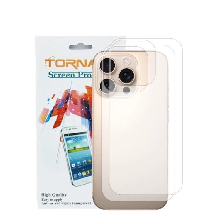 برچسب پوششی پشت گوشی مدل تورنادو مناسب برای موبایل اپل iPhone 16 Pro بسته 2 عددی