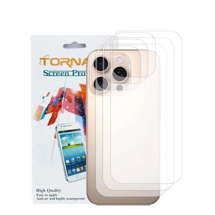 برچسب پوششی پشت گوشی مدل تورنادو مناسب برای موبایل اپل iPhone 16 Pro بسته 3 عددی