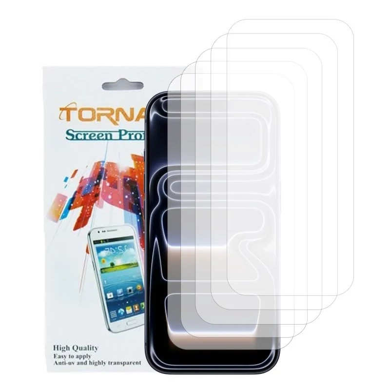 گلس محافظ صفحه نمایش تورنادو مدل نانوگلس مناسب برای موبایل اپل iPhone 17 Pro بسته 5 عددی