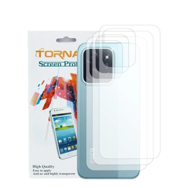 برچسب پوششی پشت گوشی مدل تورنادو مناسب برای موبایل شیائومی Poco C85بسته 3 عددی