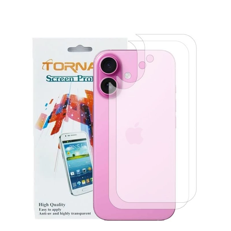 محافظ پشت گوشی تورنادو مدل نانو گلس مناسب برای موبایل اپل iPhone 16 بسته 2 عددی