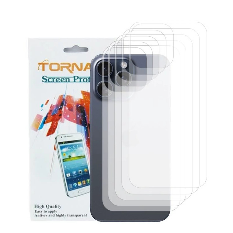 برچسب پوششی پشت گوشی مدل تورنادو مناسب برای موبایل اپل iPhone 15 Pro Max بسته 5 عددی
