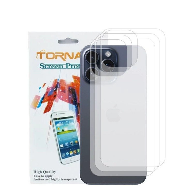 برچسب پوششی گوشی مدل تورنادو مناسب برای موبایل اپل iPhond 15 Pro Max بسته 3 عددی
