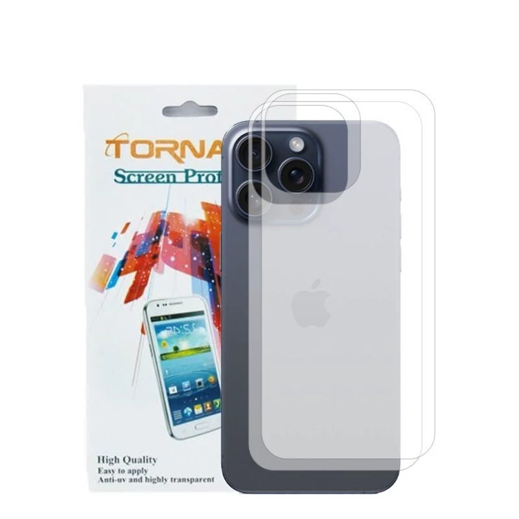 برچسب پوششی گوشی مدل تورنادو مناسب برای موبایل اپل iPhone 15 Pro Max بسته 2 عددی