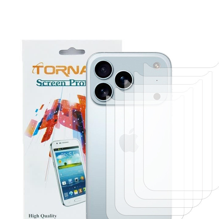 برچسب پوششی پشت گوشی مدل تورنادو مناسب برای موبایل اپل iPhone 18 Pro بسته 5 عددی