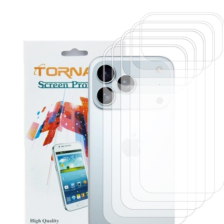 برچسب پوششی پشت گوشی تورنادو مدل فول مناسب برای موبایل اپل iPhone 18 Pro Max بسته 5 عددی