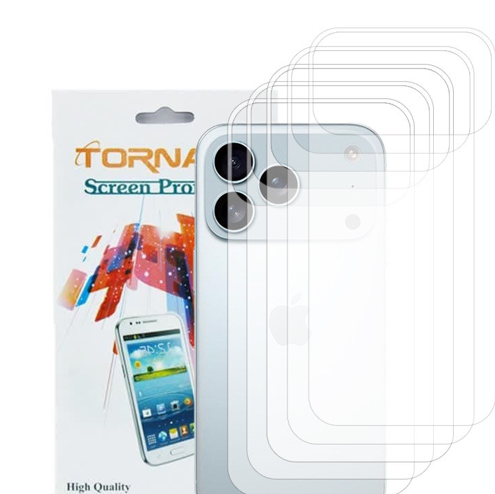 برچسب پوششی پشت گوشی تورنادو مدل فول مناسب برای موبایل اپل iPhone 18 Pro Max بسته 5 عددی