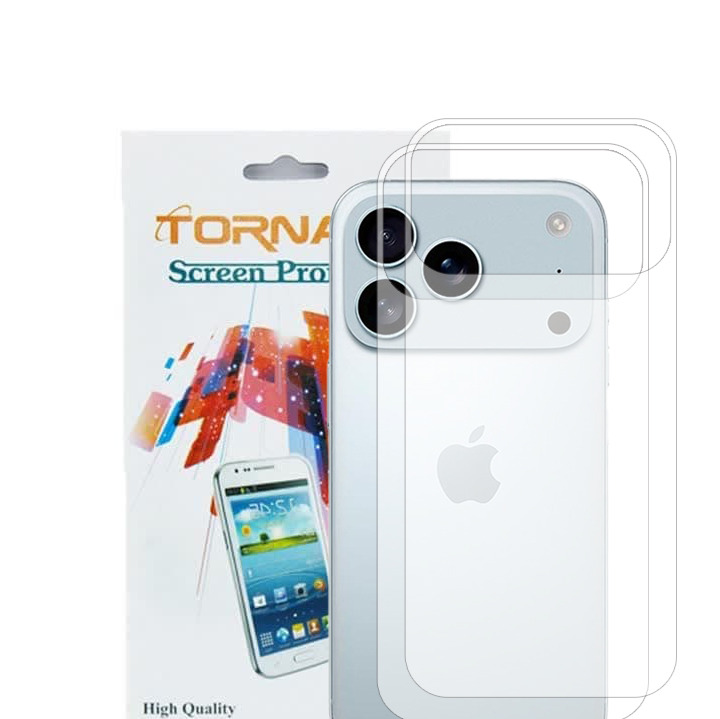برچسب پوششی پشت گوشی تورنادو مدل فول مناسب برای موبایل اپل iPhone 18 Pro Max بسته 2 عددی