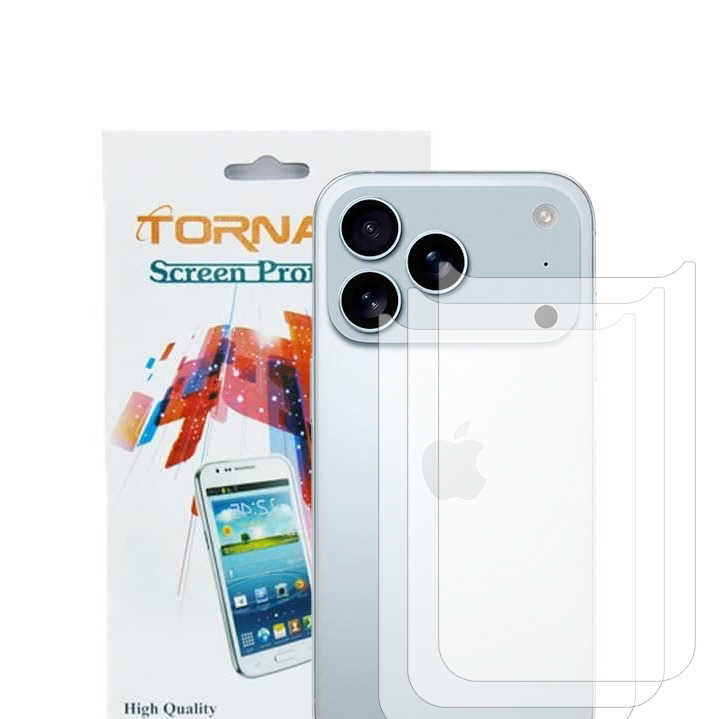 برچسب پوششی پشت گوشی مدل تورنادو مناسب برای موبایل اپل iPhone 18 Pro Max بسته 3 عددی