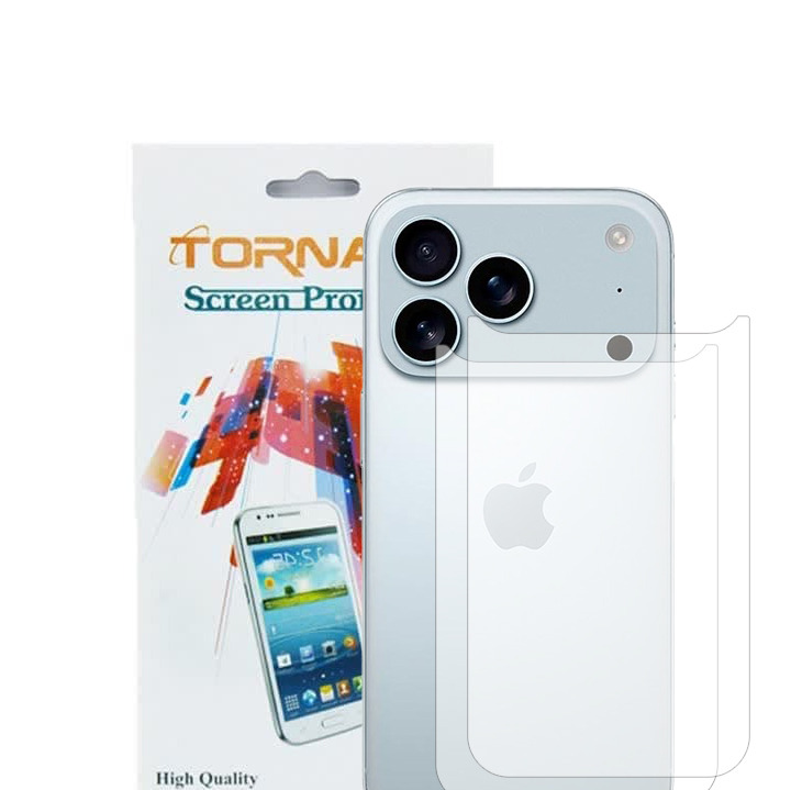 برچسب پوششی پشت گوشی مدل تورنادو مناسب برای موبایل اپل iPhone 18 Pro Max بسته 2 عددی