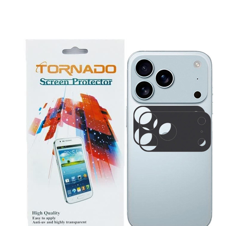 محافظ لنز دوربین تورنادو مدل قابدار مناسب برای موبایل اپل iPhone 18 Pro بسته 2 عددی