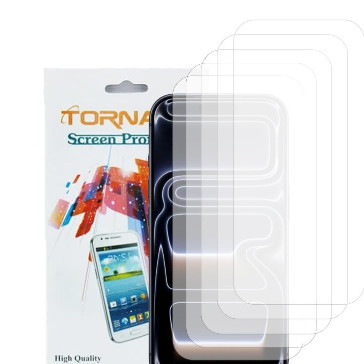 محافظ صفحه نمایش تورنادو مدل نانو گلس مناسب برای موبایل اپل iPhone 18 Pro بسته 5 عددی