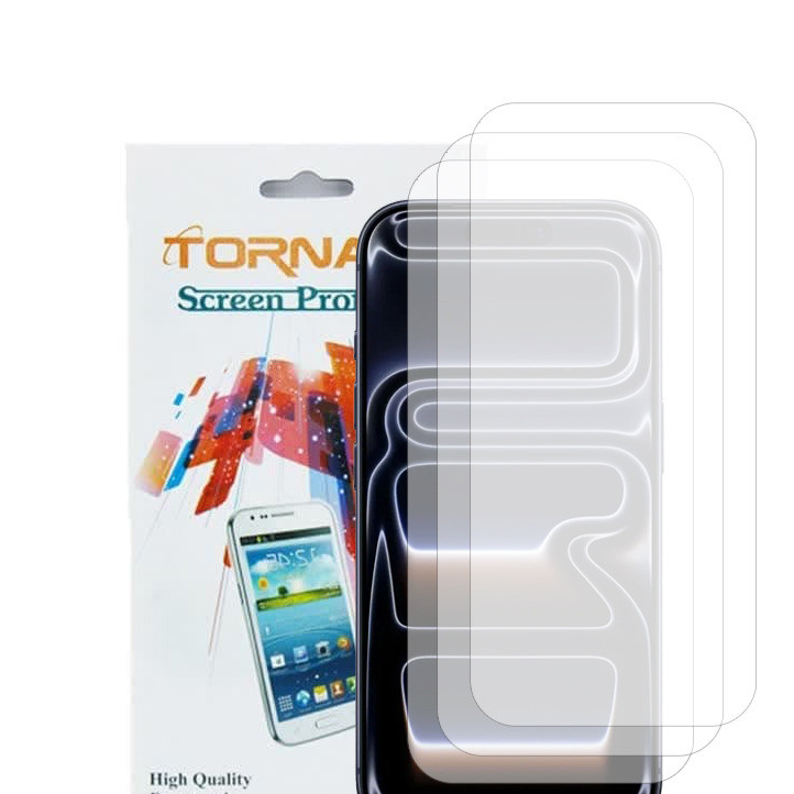 محافظ صفحه نمایش تورنادو مدل نانو گلس مناسب برای موبایل اپل iPhone 18 Pro بسته 3 عددی